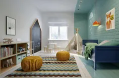 اتاق کودکانه مدرن و رنگارنگ - کوچک و کوچک