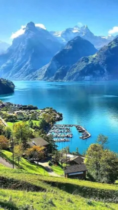 مناظر زیبا در سوئیس 💚 کدام عکس مورد علاقه شماست!؟ 🇨🇭