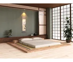 Letto tatami giapponese، artigianale in legno massiccio - حیا