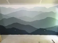 نقاشی دیواری کوهستان چگونه.  - پست DIY