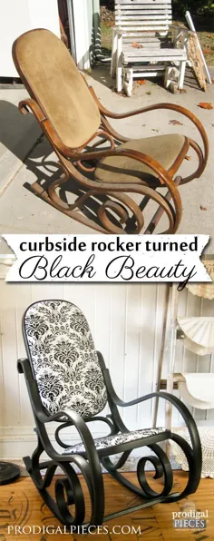 Rocker Found Curbside Black Beauty - قطعات ولخرج شده است