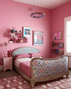 نقاشی پورتر در اینستاگرام: "جادویی ترین اتاق خواب دختران لوسی فنتون برای دختر کوچکش ،fenton_and_fenton ، با رنگ" شمع تولد "در Eggshell ..."