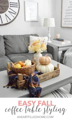 یک ظاهر طراحی میز قهوه آسان پاییز - خانه ای پر از قلب |  DIY و دکوراسیون منزل
