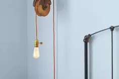 نحوه استفاده از قرقره انبار برای ساختن چراغ روشنایی دیواری