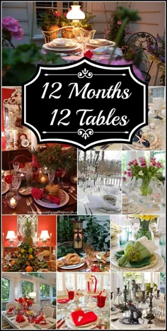 12 جدول: یکی برای هر ماه از سال