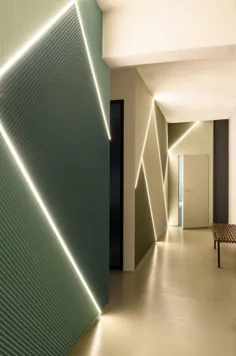 پانل دیواری سه بعدی Orac W108 'Zigzag' - اتمام داخلی Wm Boyle