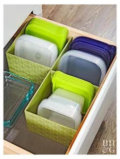 ظروف پلاستیکی سازمان کابینت آشپزخانه