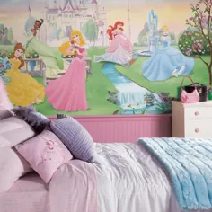 نقاشی دیواری Disney Dancing Princess XL Wallpaper 10.5 'x 6' - نقاشی دیواری
