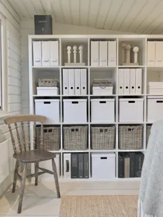 طراحان داخلی دفتر خانه با قفسه بندی و ذخیره سازی عملی