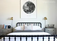 رنگ تخت جنی لیند + ریل های رختخواب DIY - Crazy Wonderful