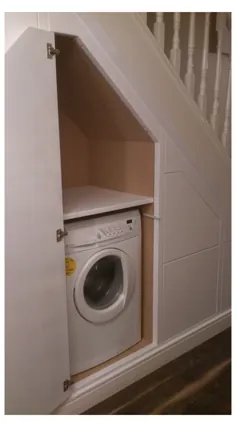 زیر پله ماشین لباسشویی ذخیره سازی