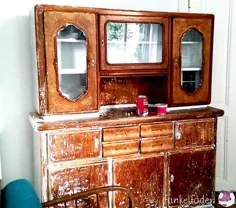 DIY Vintage KÃ1⁄4chenbuffet - Aus einen alten Schrank wird ein Unikat
