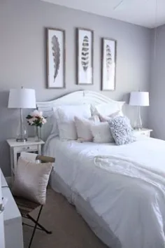 یک اتاق خواب بووهو صورتی و خاکستری - کلبه ستاره دریایی