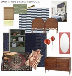 یک به روز رسانی بسیار جالب LA: اتاق خواب مشترک کودکان ما (Vintage ، الگو ، منگوله ها و یک فرش قرمز گورخر ؟؟؟) - امیلی هندرسون