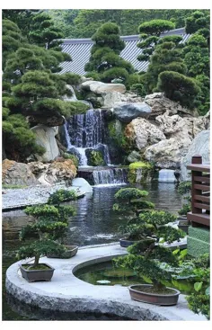 آبشار داخلی باغ
