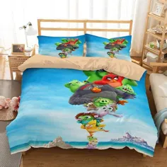 3 بعدی سفارشی Angry Birds 2 سرویس خواب مجموعه روتختی روتختی مجموعه اتاق خواب روتختی
