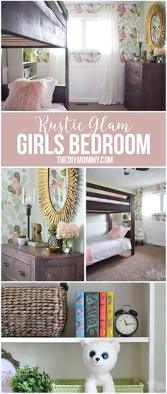 یک اتاق خواب بچه گانه دو نفره Rustic Glam |  مامان DIY