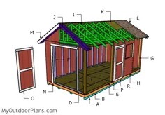 طرح های 10x20 ریخته شده |  MyOutdoorPlans |  طرح ها و پروژه های رایگان نجاری ، DIY Shed ، Wooden Playhouse ، کلاه فرنگی ، Bbq