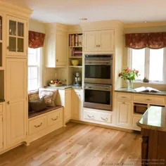 عکس آشپزخانه - سنتی - کابینت آشپزخانه دو رنگ (آشپزخانه شماره 128)