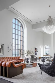 طراحی اتاق نشیمن مدرن آرت دکو در داخل آسمان خراش اولین Art Deco در جهان!
