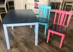میز و صندلی های سفارشی تمام شده کودکان
