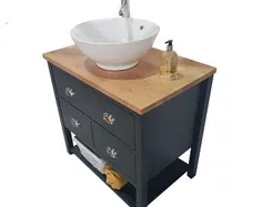 دستشویی حمام چوبی جامد چوبی جامد واحدی |  اتسی
