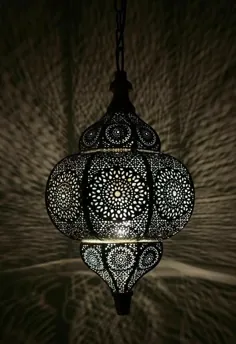 8x14 "عتیقه به نظر می رسد مدرن ترکی معلق شرقی عربی طلایی bLUE لامپ های مراکشی چراغ های سقفی