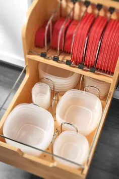 12 روش برای سازماندهی ظروف ذخیره سازی مواد غذایی - سازمان وسواس می کند
