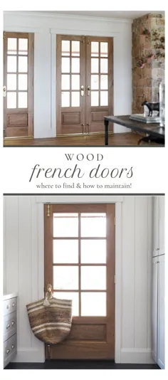 درب های چوبی داخلی تر و تمیز سفید