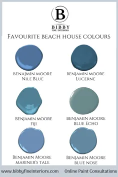 رنگ های مورد علاقه خانه ساحلی