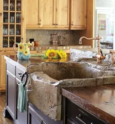 26 ایده سینک ظرفشویی آشپزخانه Farmhouse که فضای شما را جذاب و فراموش نشدنی می کند