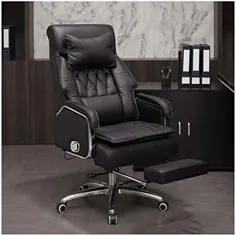 صندلی Geng Boss صندلی اجرایی دفتر صندلی دفتر صندلی صندلی میز راحتی کم تحرک خانگی صندلی کامپیوتر طراحی ارگونومیک (رنگ: سیاه)