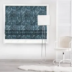 Pavone Teal Made To Measure Roman Blind توسط کلارک و کلارک