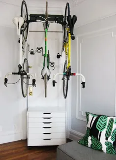 در خانه: انبار دوچرخه با استفاده از قفسه های IKEA و DELTA