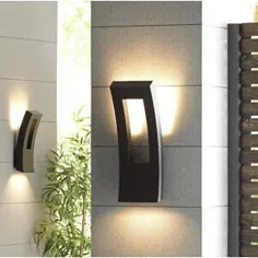 Dawn Black 1 - Bulb 16 "H Integrated LED Outdoor Arming Sconce with Dusk to Dawn