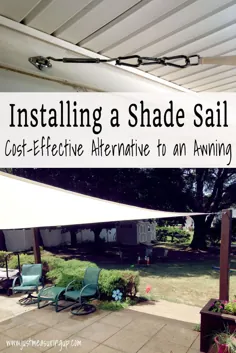 نصب DIY Shade Sail |  آموزش ساده برای Sun Shade Sails