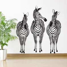 تابلوچسبهای دیواری Zebra Trio