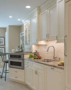 کابینت های آشپزخانه سنتی با محیطی خانگی |  کابینت ساده و فانتزی