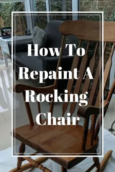 چگونه یک صندلی گهواره ای رنگ کنیم