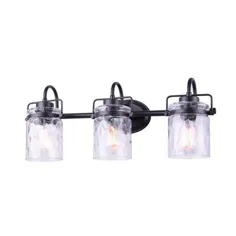Looped Water Glass Vanity Light - 3 نور