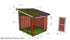 10x10 Lean to Shed - برنامه های رایگان DIY |  MyOutdoorPlans |  طرح ها و پروژه های رایگان نجاری ، DIY Shed ، Wooden Playhouse ، کلاه فرنگی ، Bbq