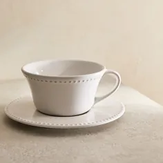 ZARA HOME
EARTHENWARE BREAKFAST CUP AND SAUCER WITH RAISED-DESIGN EDGE

code: 1011

Size
Height: 8.50cm
Width: 19cm
Depth: 12cm

Price: 210T + Freight Cost

#zara_home #turkey #design #interiordesign #breakfast #cup #saucer 
 #زارا_هوم  #ترکیه  #منزل #آش