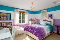 طراحی اتاق خواب دخترانه مبلمان و دکور ایده های سفید