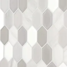 کاشی های هوشمند Hexagon Travertino 9.76 in W W 9.35 in. H Grey Peel and Stick Self-Adhesive Decorative Mosaic کاشی دیواری Backsplash-SM1102D-01-HU - The Home Depot