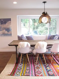 میز مزرعه + صندلی های Eames |  Glitter، Inc.
