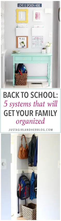 بازگشت به مدرسه: 5 سیستمی که خانواده شما را منظم می کند