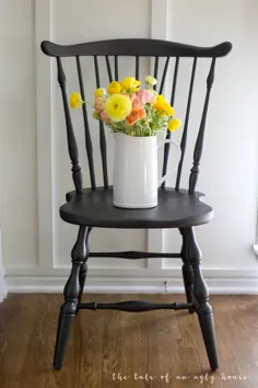 صندلی های غذاخوری تازه نقاشی شده ما و رنگ مبلمان مورد علاقه ما - با احترام ، طرح های ماری