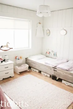 اتاق خواب مشترک دختران کوچک - فضای کوچک