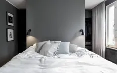 اتاق خواب به رنگ خاکستری تیره - طراحی COCO LAPINE