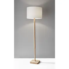 Adesso Ellis 58.5 in. Natural Wood Floor Lamp Floor-4093-12 - The Home Depot
